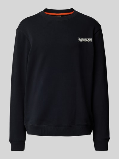 Napapijri Sweatshirt mit Label-Print Modell 'SOVANA' Black 2