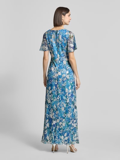 Adrianna Papell Regular Fit Abendkleid mit floralem Allover-Print Blau 5