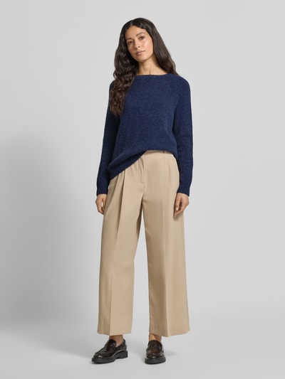 Weekend Max Mara Relaxed Fit Strickpullover aus Alpaka-Mix Modell 'GHIACCI' Marine 1