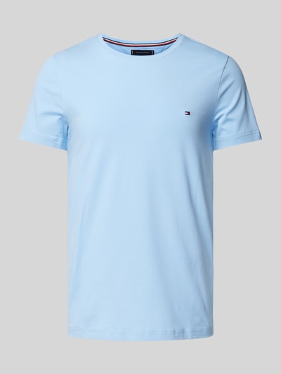 Tommy Hilfiger T-Shirt mit Label-Stitching Hellblau 1