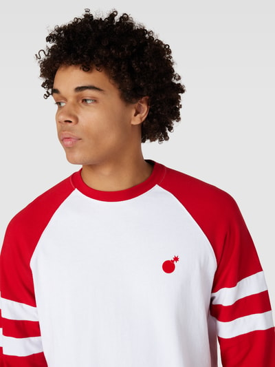 The Hundreds Longsleeve in Two-Tone-Machart Weiss 3