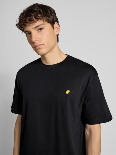 Only & Sons Regular fit T-shirt van puur katoen Zwart - 3