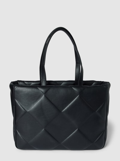 CK Calvin Klein Tote Bag mit Strukturmuster Modell 'QUILT' Black 4