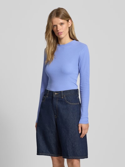 Marc O'Polo Denim Slim Fit Langarmshirt aus Baumwoll-Mix Bleu 4