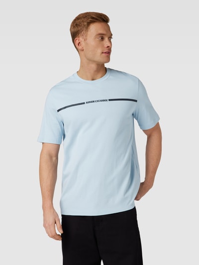 ARMANI EXCHANGE T-Shirt mit Rundhalsausschnitt Hellblau 4