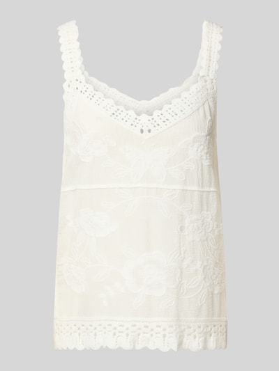 Apricot Blusentop mit Lochstickerei Offwhite 2