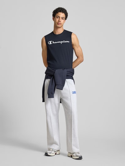 Champion Top met logo en ronde hals Marineblauw - 1