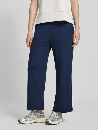 Milano Italy Spodnie materiałowe z wpuszczaną kieszenią Granatowy 4