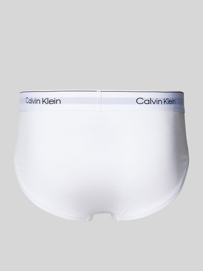 Calvin Klein Underwear Slip mit Label-Bund im 3er-Pack Hellgrau 3