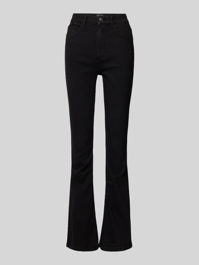 Pieces Flared fit Jeans im 5-Pocket-Design Modell 'PEGGY' Black 2