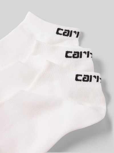 Productfoto, Sneakersocken mit Label-Detail im 3er-Pack van Carhartt Work In Progress, wit katoenmix met stretch, nauwsluitend, set van 3