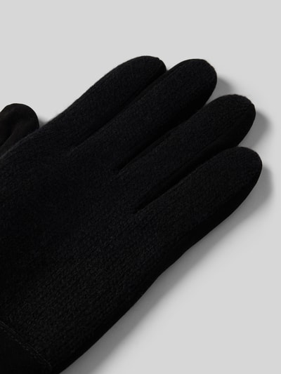 EEM Rękawiczki z detalem z logo Czarny 3