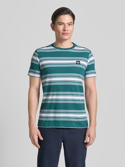 LERROS T-Shirt mit Label-Patch und Rundhalsausschnitt Gruen 4
