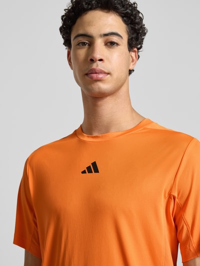 adidas Training Regular Fit Sport T-Shirt mit Label Print Orange 3