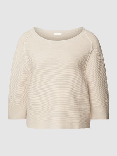 Tom Tailor Gebreide pullover met structuurmotief Beige - 2