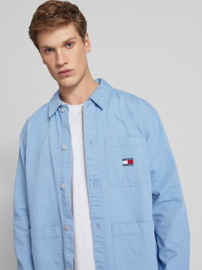 Tommy Jeans Regular fit overhemdjack met opgestikte zakken Rookblauw - 3