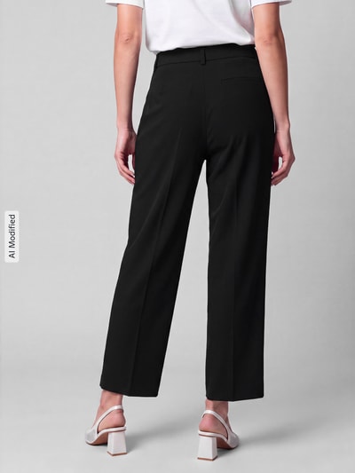 OPUS PANTS Gerade Hose mit Bundfalten Modell ''Mette'' Black 5