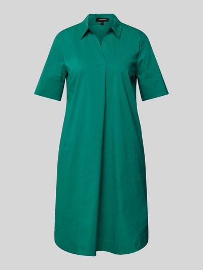 More & More Sukienka koszulowa o długości do kolan w jednolitym kolorze Butelkowy zielony 2