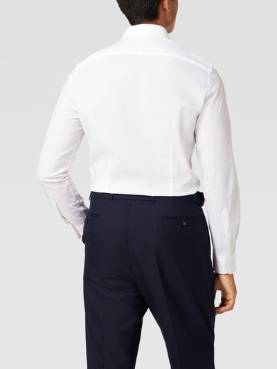 Tommy Hilfiger Tailored Slim Fit Businesshemd aus Popeline Weiss 5