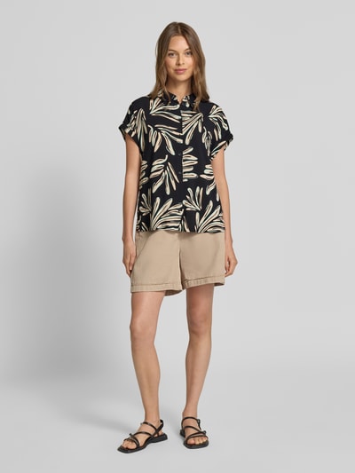 Tom Tailor Denim Regular fit overhemdblouse van pure viscose Zwart - 1