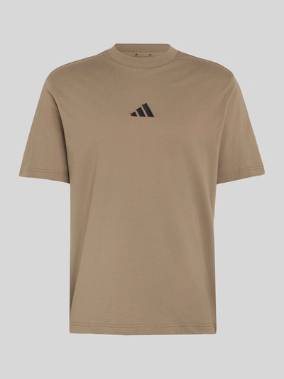 adidas Sportswear regular fit T-shirt van puur katoen Kaki - 2