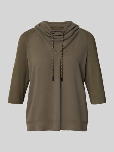 Marc Cain Sweatshirt met tunnelkoord Kaki - 2