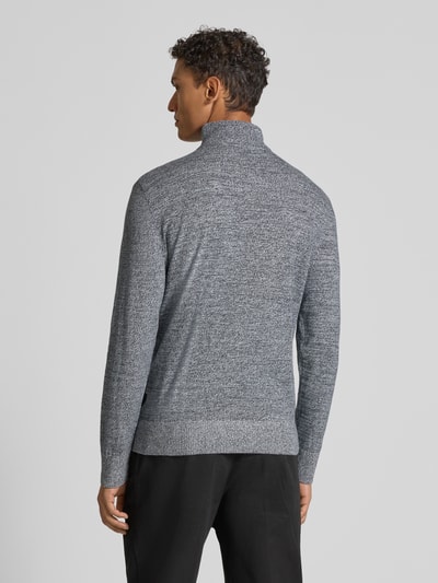 Tom Tailor Denim Bluza z kołnierzem o kroju regular fit z czystej bawełny Złamany biały melanż 5