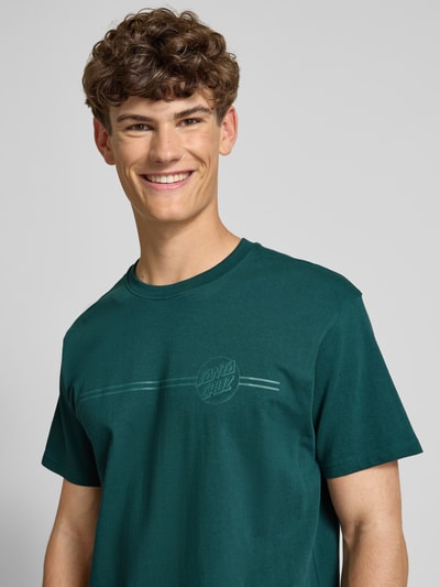 SANTA CRUZ T-Shirt mit Label-Print Petrol 3