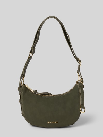 Hey Marly Handtasche aus Rindsleder Modell 'Lifetime Sister Suede' Dunkelgruen 2