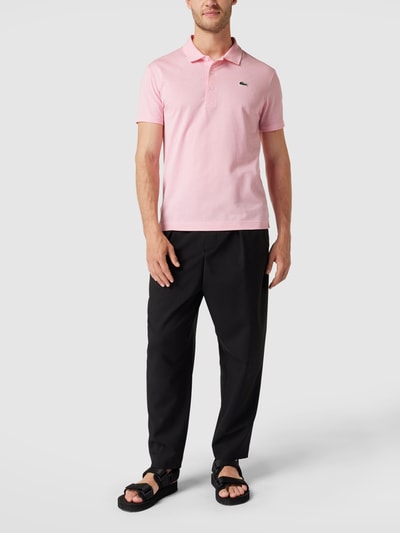 Lacoste Koszulka polo o kroju slim fit z wyhaftowanym logo Różowy 1