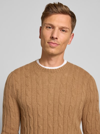 Polo Ralph Lauren Strickpullover aus Kaschmir mit Rundhalsausschnitt Mittelbraun 3