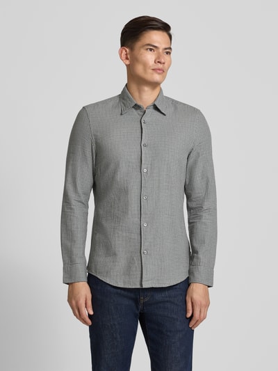 Marc O'Polo Regular Fit Freizeithemd aus hochwertiger Baumwolle Eisblau 4