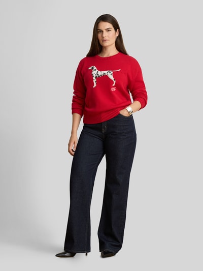Lauren Ralph Lauren Pullover mit Dalmatiner-Motiv Rot 6