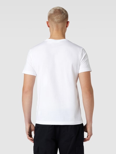 Calvin Klein Jeans T-shirt o kroju regular fit z nadrukiem z logo w zestawie 2 szt. Biały 5
