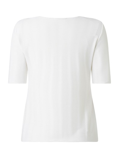 Emporio Armani T-Shirt mit Webstruktur  Weiss 3