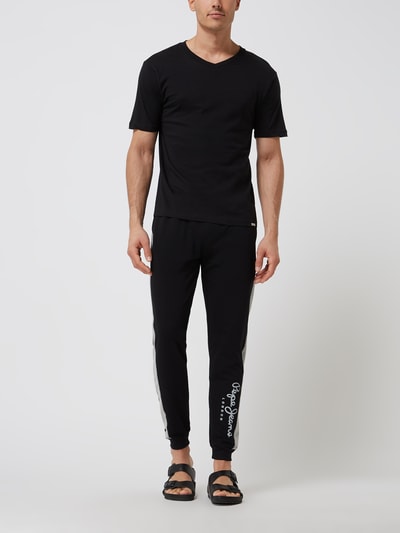 Pepe Jeans Sweathose mit Logo Modell 'Wayp' Black 1