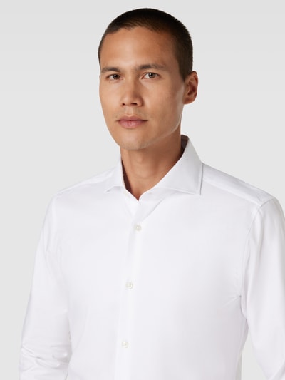 JOOP! Slim Fit Business-Hemd mit Haifischkragen Weiss 3