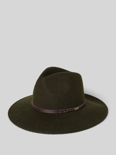 Barbour Fedora van puur wolvilt Olijfgroen - 1