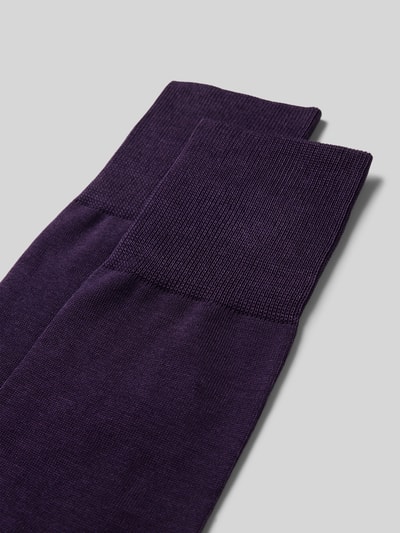 Falke Sokken met labelprint  Prune - 2