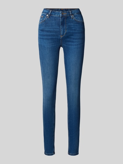 Liu Jo White Slim Fit Jeans aus Baumwoll-Mix Modell "DIVINE" Dunkelblau 1