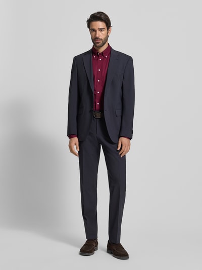 Tommy Hilfiger Regular fit zakelijk overhemd van puur katoen Bordeaux - 1