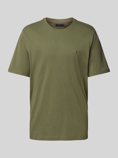 Tommy Hilfiger Regular Fit T-Shirt aus reiner Baumwolle Oliv 2
