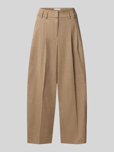 Raffaello Rossi Regular Fit Weite Hose mit Viskose-Woll-Anteil Modell 'MAYLA 6/8' Camel 1