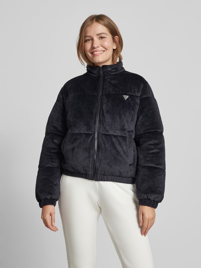 Guess Activewear Steppjacke mit Strasssteinbesatz Black 4