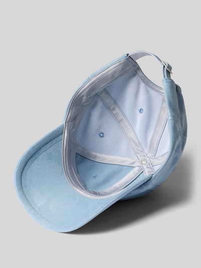 Produktfoto, Cap mit Logo-Stitching von Under Armour in Hellblau, geschwungene Form, glatte Struktur, Damen Cap von Under Armour