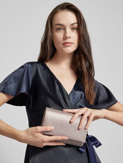 Jake*s Cocktail Clutch met all-over siersteentjes Lichtroze - 1