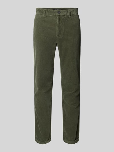 Matinique Corduroy broek met achterzakken, model 'MAliam' Olijfgroen - 2