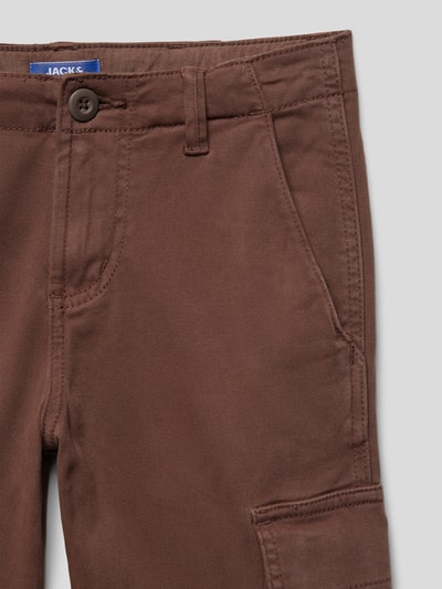 Jack & Jones Cargohose mit aufgesetzten Taschen Modell 'HARLOW' Schoko 2