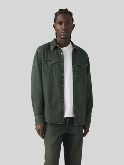 Levi's® Koszula casualowa o kroju regular fit z czystej bawełny Ciemnoniebieski 4