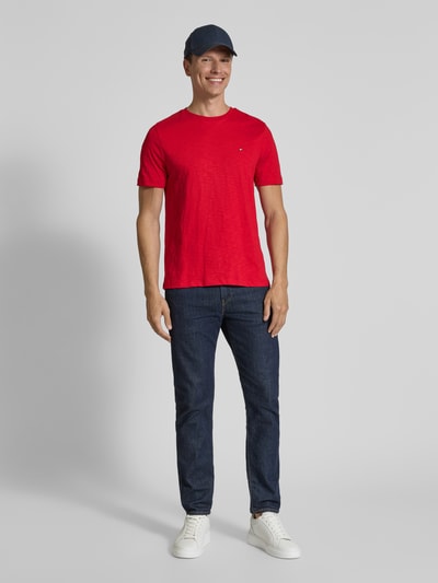 Tommy Hilfiger Regular fit T-shirt van puur katoen Rood - 1
